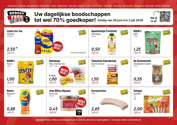 Budget Food (geldig t/m 2-07)