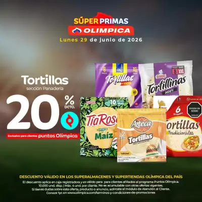 Olímpica (válido hasta 29-06)