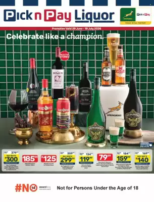 Pick n Pay Liquor catalogue (valid until 19-07)