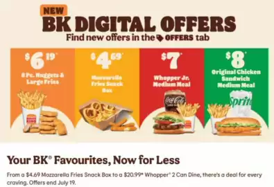 Burger King flyer Page 1