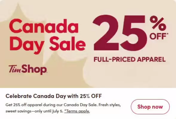 Tim Hortons (valid until 7-07)
