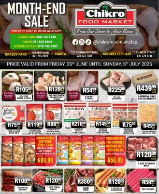 Chikro Food Market (valid until 5-07)