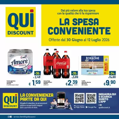 Volantino Qui Discount (valido fino al 12-07)