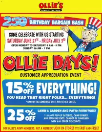Ollie's weekly ad week 26 Page 1