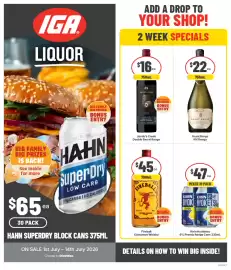 IGA Liquor catalogue Page 1