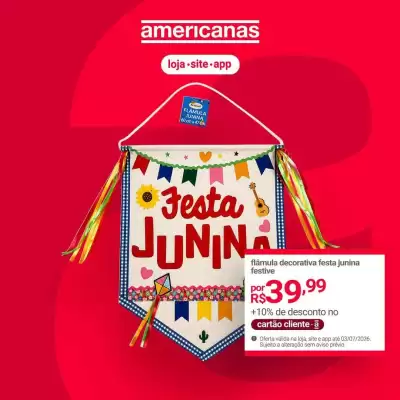 Lojas Americanas (válido até 3-07)