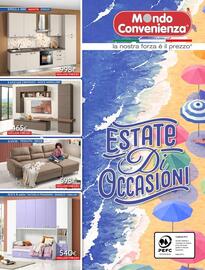 Volantino Mondo Convenienza Pagina 100: Fantasy Bronzo Noce Mercure² €465,00, Zante Tessuto Beige €598,00