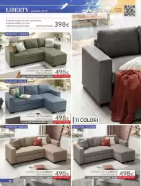 Volantino Mondo Convenienza Pagina 54: Divano letto liberty con penisola €498,00, Divano letto liberty con penisola €498,00