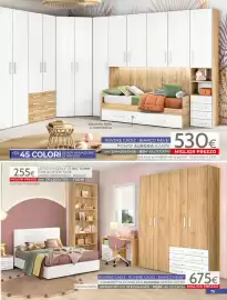 Volantino Mondo Convenienza Pagina 77: Ponte Aurora 6 ante €530,00, Letto 1 piazza e 1/2 Big Town €255,00