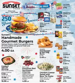 Sunset Foods weekly ad week 27 Page 1