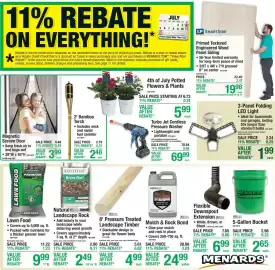 Menards weekly ad Page 1