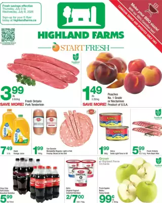 Highland Farms flyer (valid until 9-07)