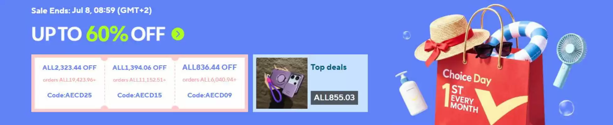 Aliexpress (valid until 8-07)
