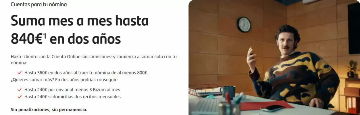 Banco Santander (válido hasta el 31-08)