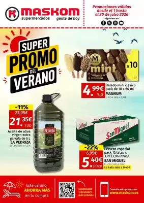 Folleto Maskom Supermercados (válido hasta el 30-07)