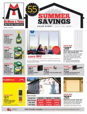 McMunn & Yates Building Supplies (valid until 15-07)