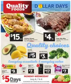 Quality Foods flyer week 27 Page 1