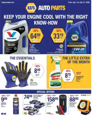 NAPA Auto Parts flyer (valid until 1-08)