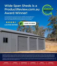 Wide Span Sheds catalogue Page 22