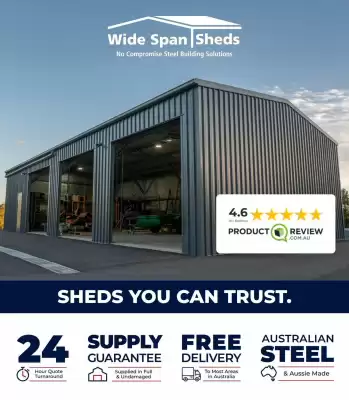 Wide Span Sheds (valid until 31-07)