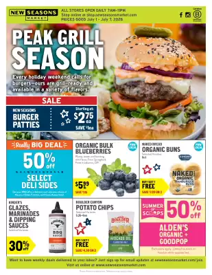 New Seasons Market (valid until 7-07)