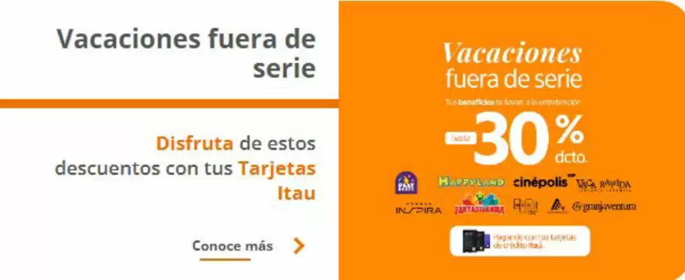 Banco Itaú (válido hasta 16-07)