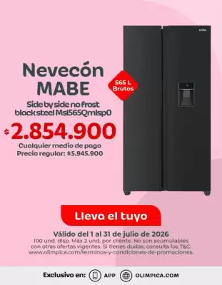 Olímpica (válido hasta 31-07)