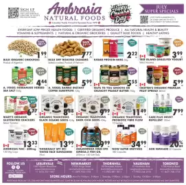Ambrosia Natural Foods flyer Page 1