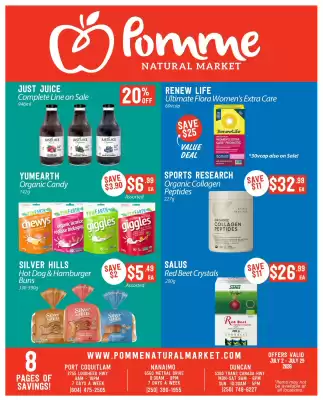 Pomme Natural Market flyer (valid until 29-07)