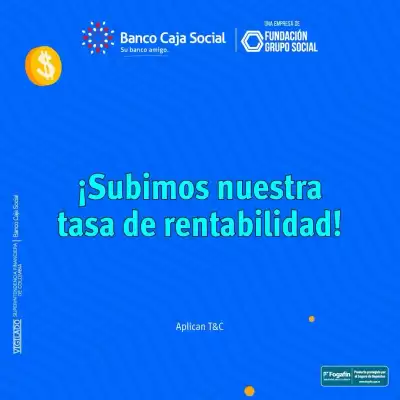 Banco Caja Social (válido hasta 2-07)