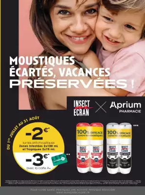 Aprium Pharmacie (valable jusqu'au 31-08)