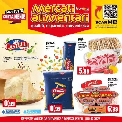 Volantino Mercati Alimentari (valido fino al 15-07)