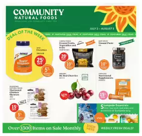 Community Natural Foods flyer Page 1