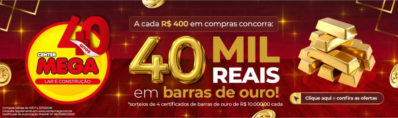 Center Mega (válido até 31-10)