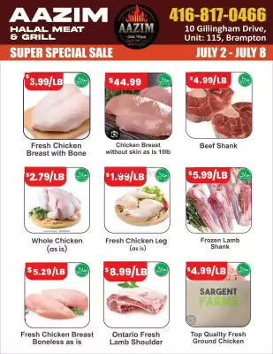 Aazim Halal Meat & Grill (valid until 8-07)