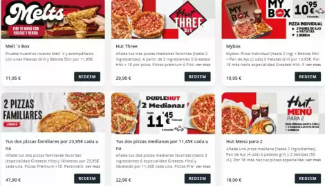 Folleto Pizza Hut Página 1
