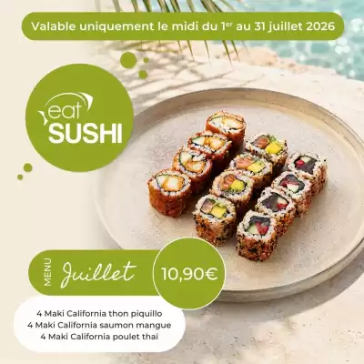 Eat Sushi (valable jusqu'au 31-07)