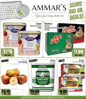 Ammar's Halal Meats flyer (valid until 8-07)