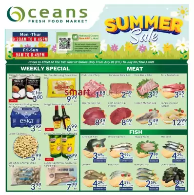 Oceans Fresh Food Market flyer