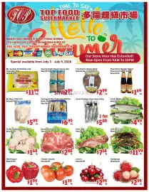 Top Food Supermarket flyer week 27 Page 1