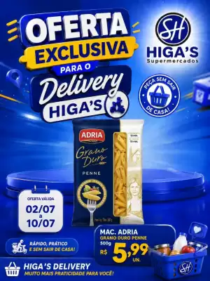 Folheto Higa's Supermercado (válido até 10-07)