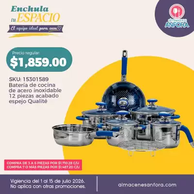 Almacenes Anfora (válido hasta 15-07)