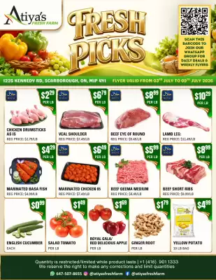 Atiya's Fresh Farm (valid until 9-07)