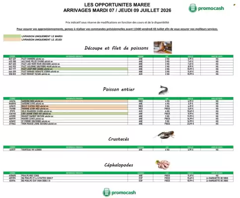 Promocash (valable jusqu'au 9-07)