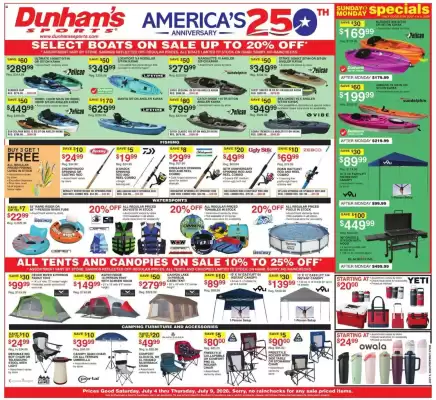 Dunham's Sports weekly ad