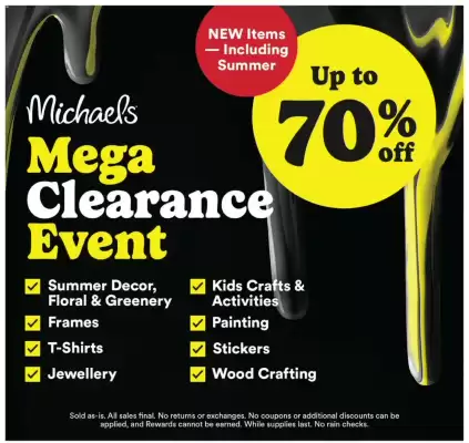 Michaels weekly ad