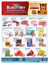 Blue Sky Supermarket flyer week 27 Page 1