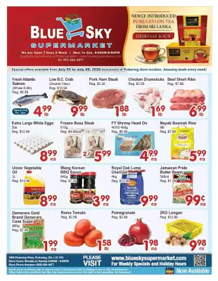 Blue Sky Supermarket flyer (valid until 9-07)