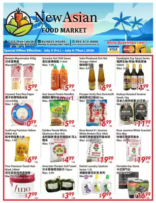 New Asian Food Market (valid until 9-07)