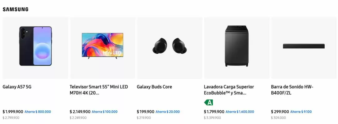 Samsung (válido hasta 15-07)
